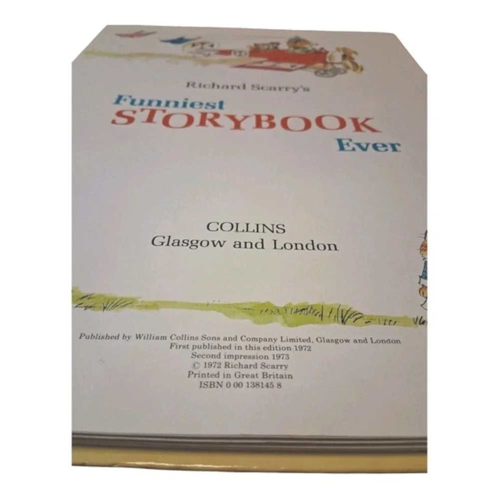Vintage 1973 Richard Scarry's Funniest‎ Storybook Ever! Rare Hardcover Classic